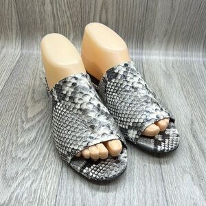 M. Gemi Snake Print Sandals